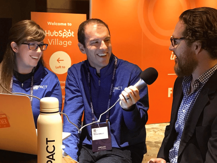 Nick Salvatoriello of Next Level Inbound Emceeing a marketing roundtable
